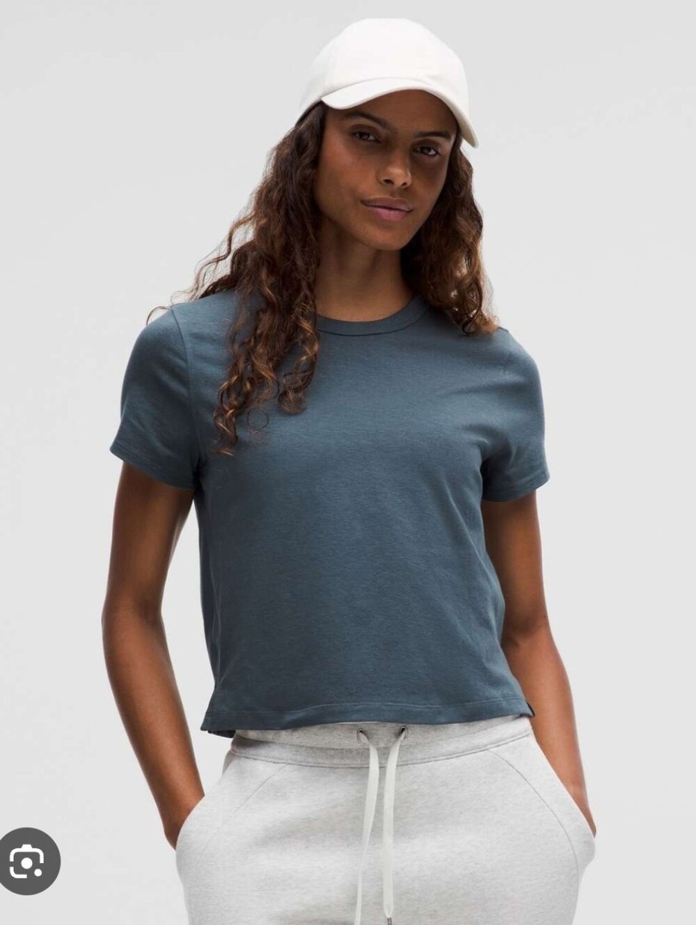Lululemon Classic-Fit Cotton-Blend T-Shirt Iron Blue